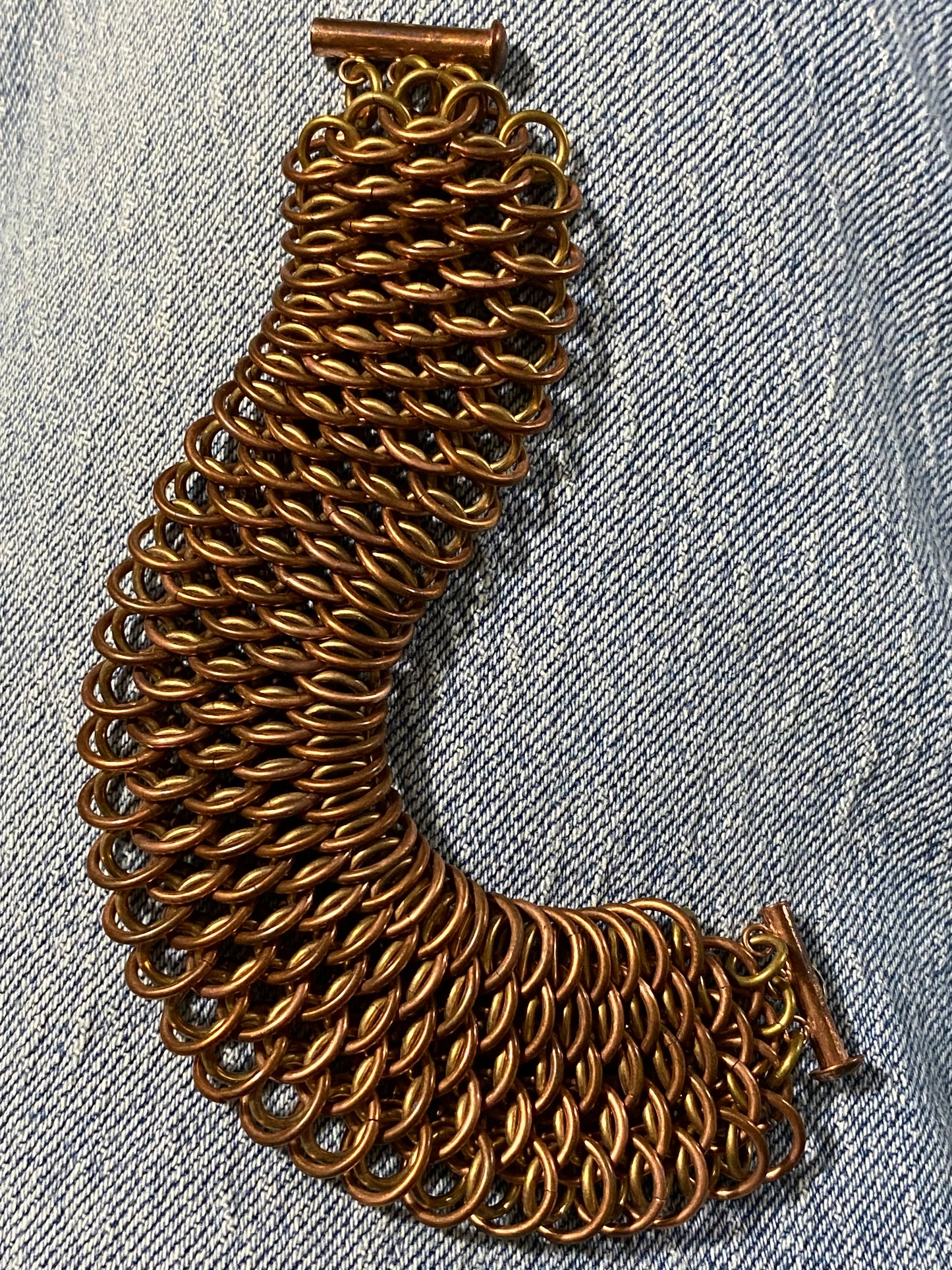 Dragon's Scale Bracelet, 7 3/4 Inch Handcrafted, Handmade Men's or Women's Bracelet