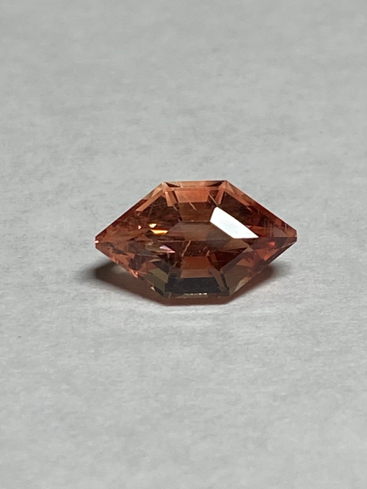 Red Oregon Sunstone, Step Cut Marquise, 1.1 Carat, 9 mm by 5 mm