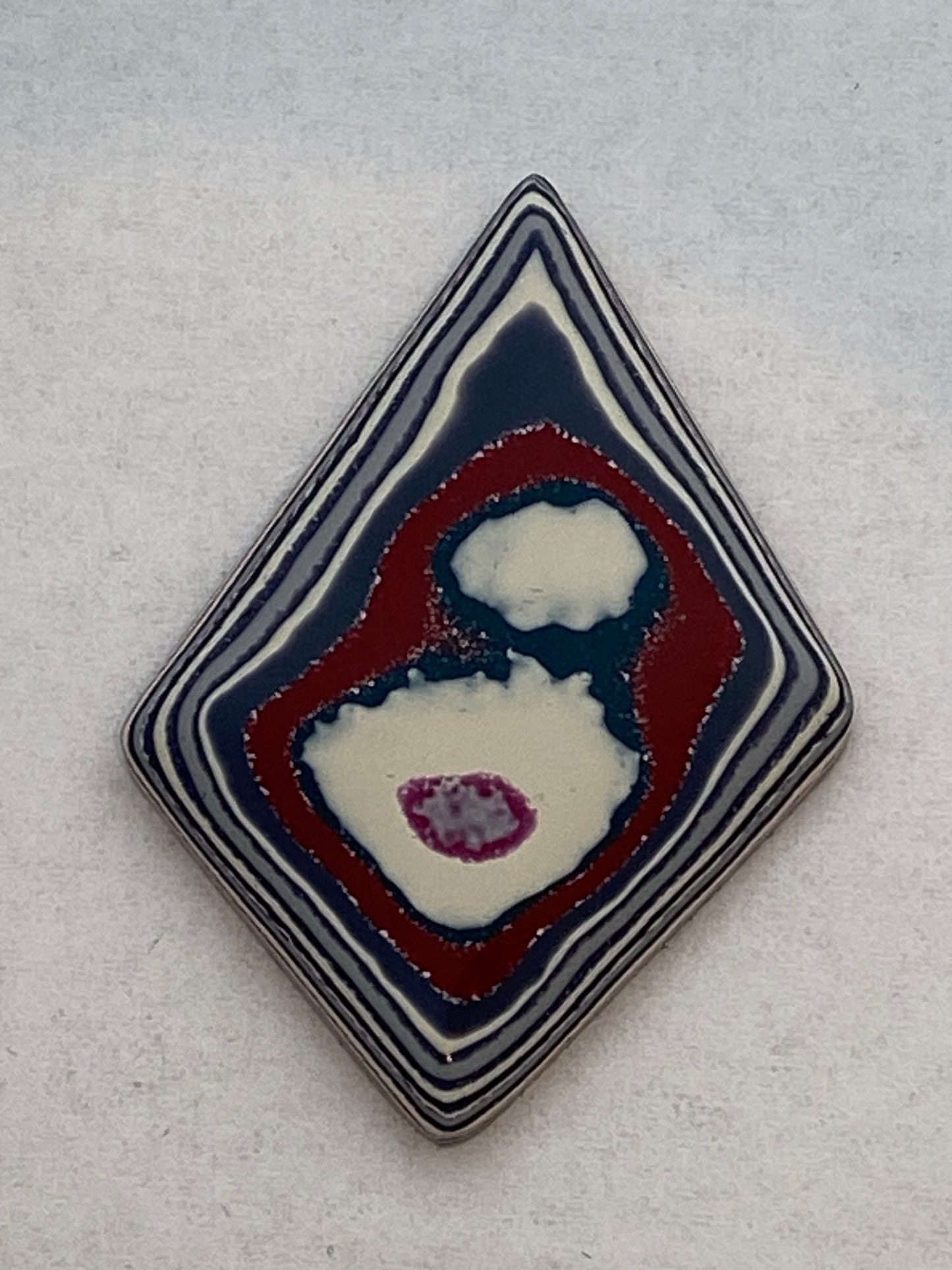Classic Americana, Fordite, Detroit Agate Cabochon, 18 Carat, 29x41 mm