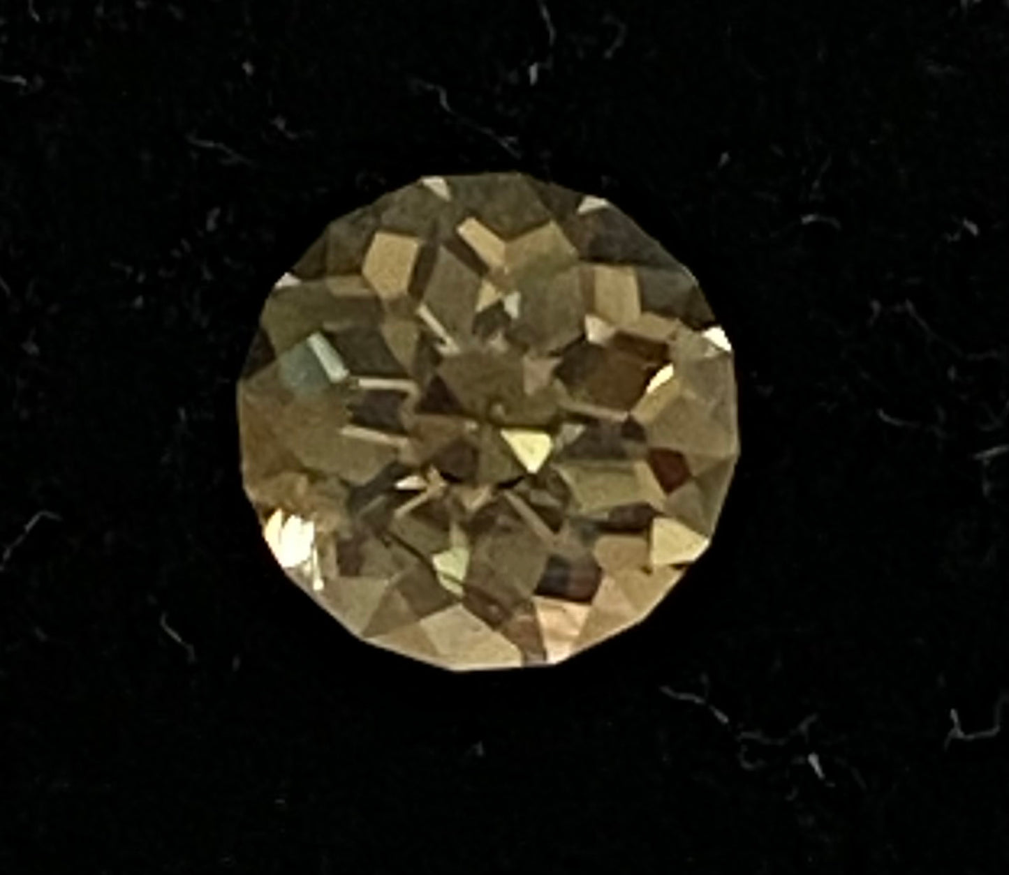 Oregon Sunstone, Custom Round, Faceted Gemstone, 1.6 Carat, Pale Yellow