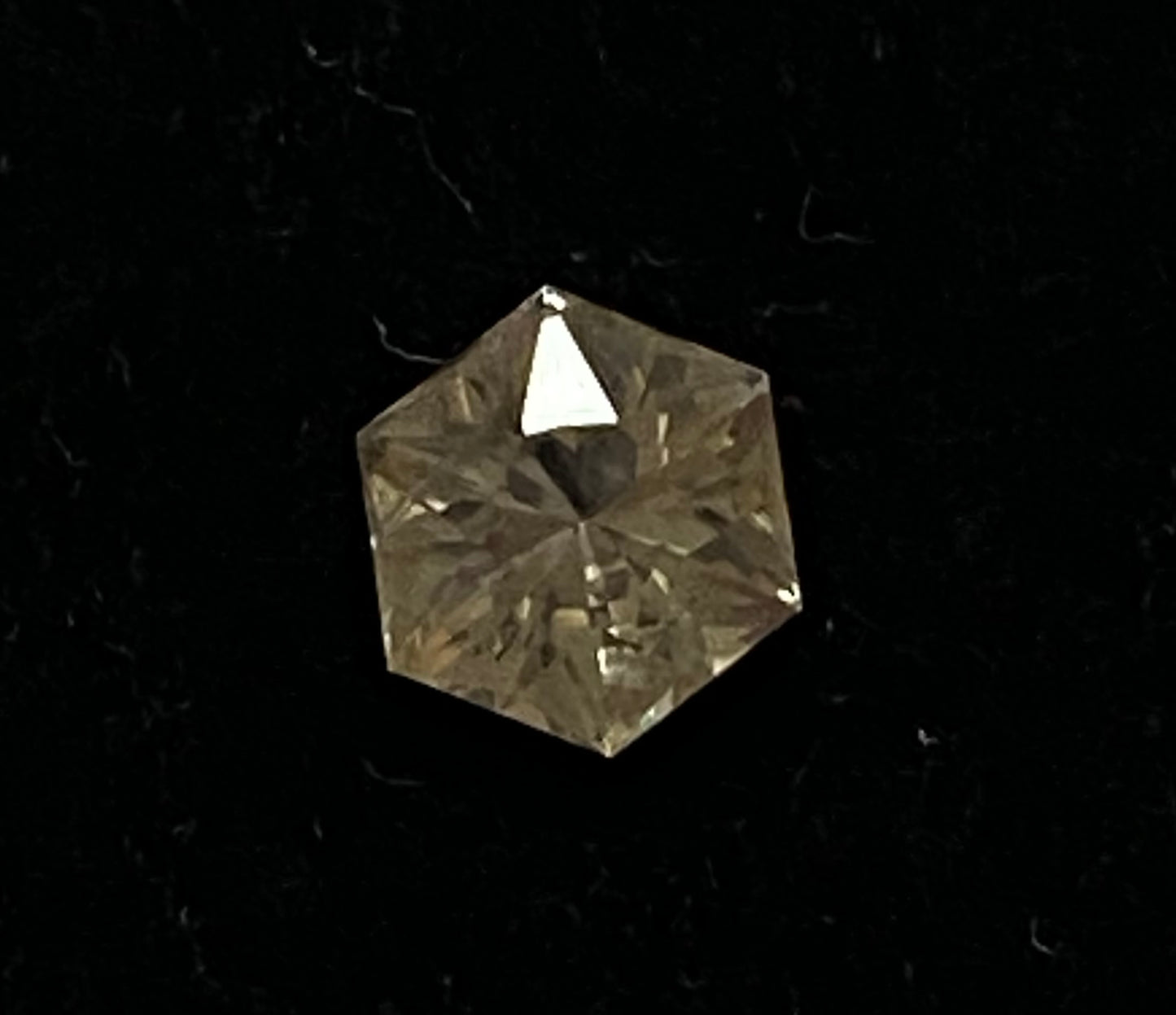 Oregon Sunstone, Faceted Hexagon Gemstone, .5 Carat, Loose Gemstone