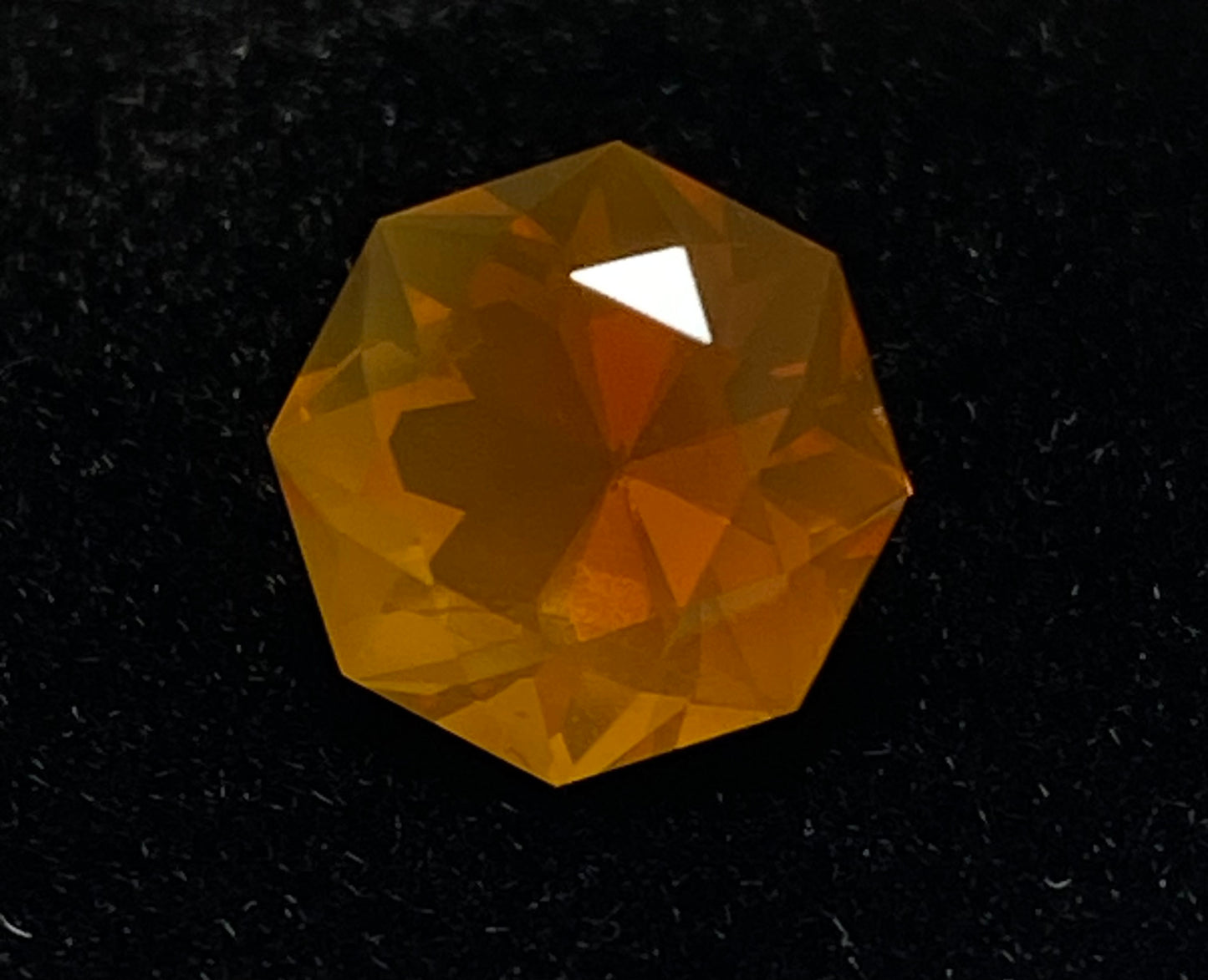 Oregon Fire Opal, Octagon Brilliant Cut, 2.75 Carat