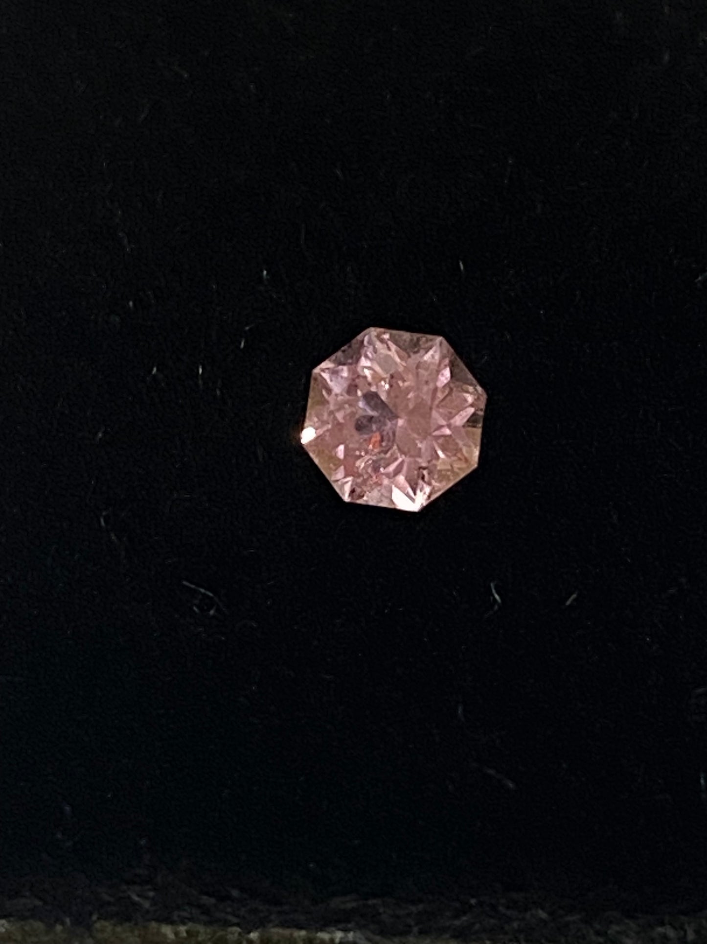 California Pink Tourmaline, Faceted Octagon, .27 Carat, 3.9 MM