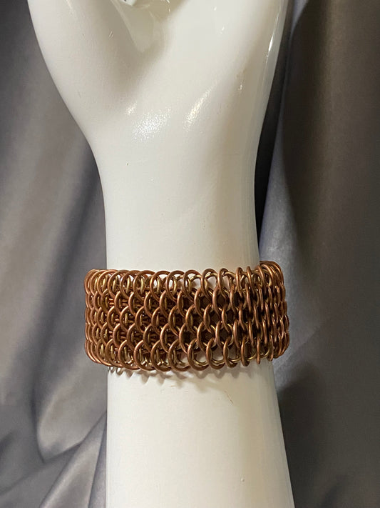 Dragon's Scale Bracelet, 7 3/4 Inch Handcrafted, Handmade Men's or Women's Bracelet