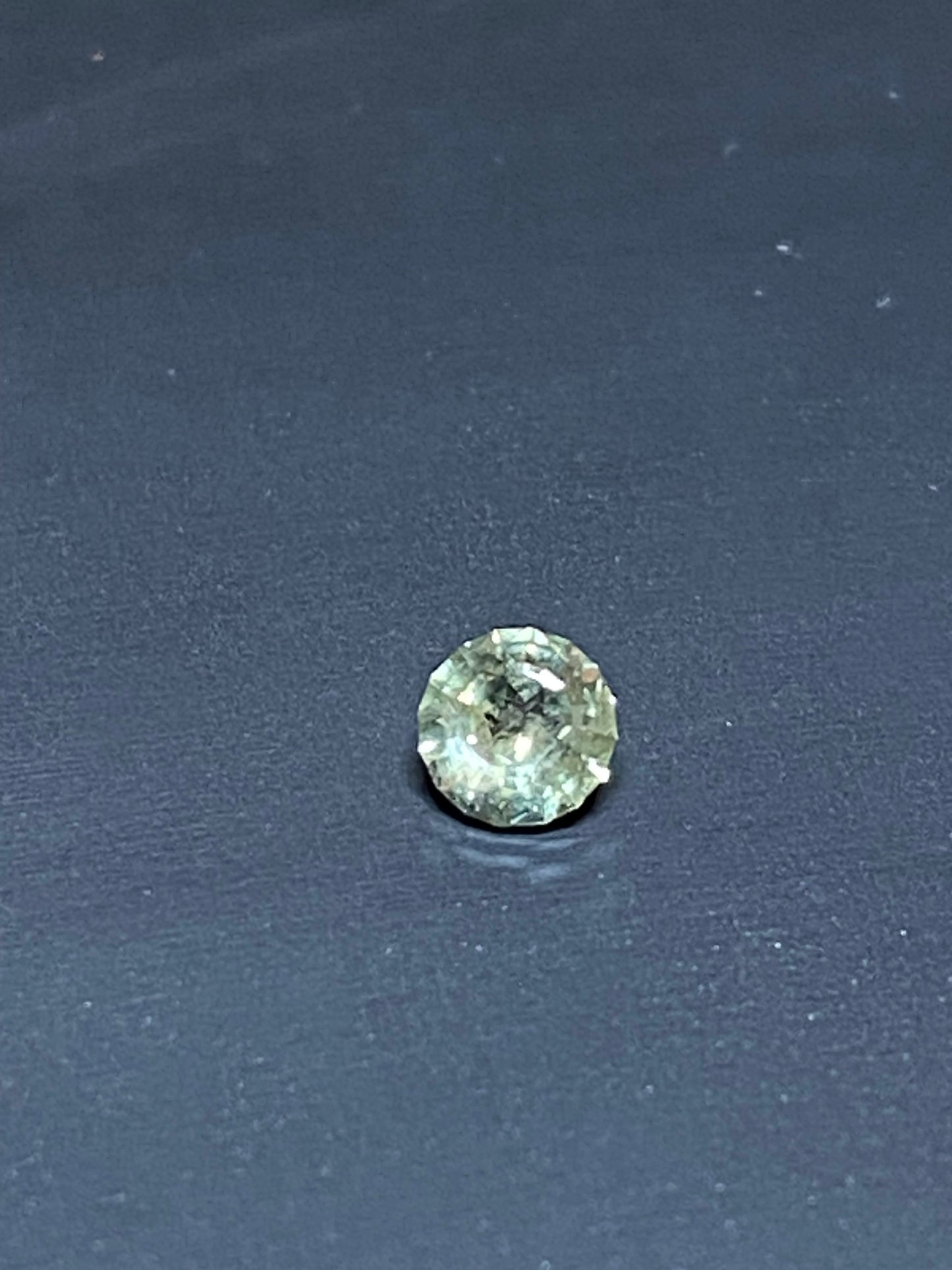 Natural Montana Sapphire, .35 Carat, Round Mixed Cut High Dome