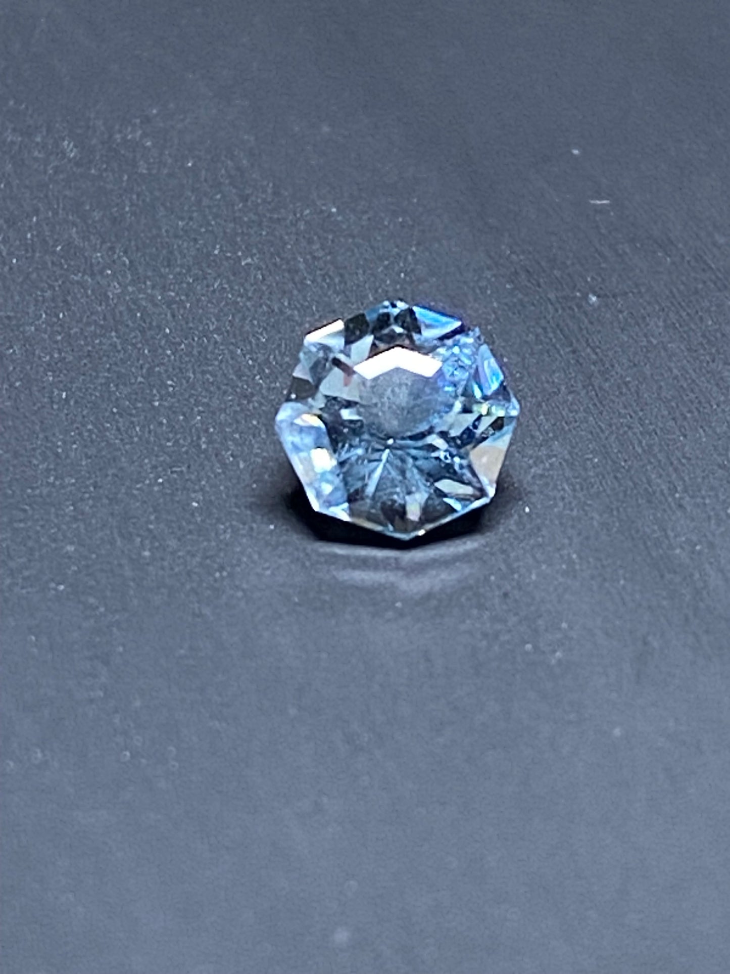 Aquamarine Octagon Apex Crown, .83 Carat, 5.8mm, March Birthstone